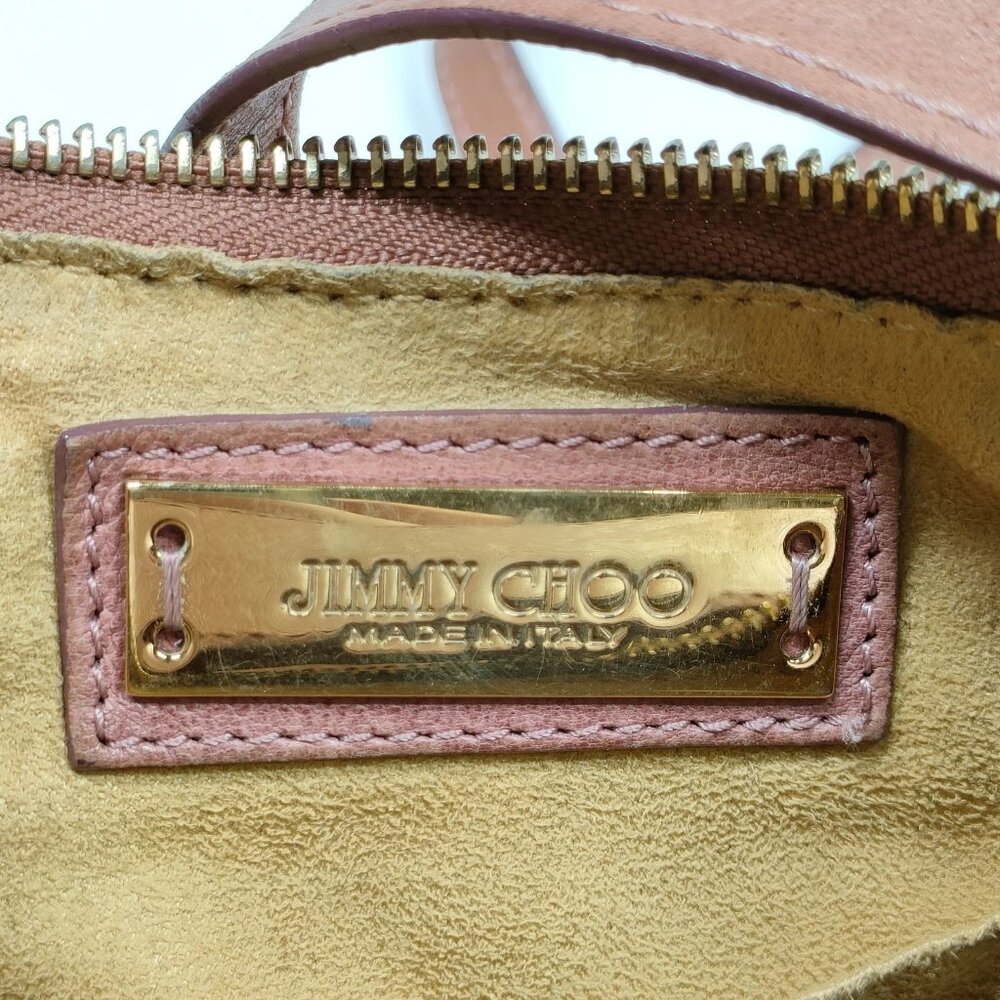 (EH) Jimmy Choo Crossbody Bag Brown Leather - Picture 7 of 9
